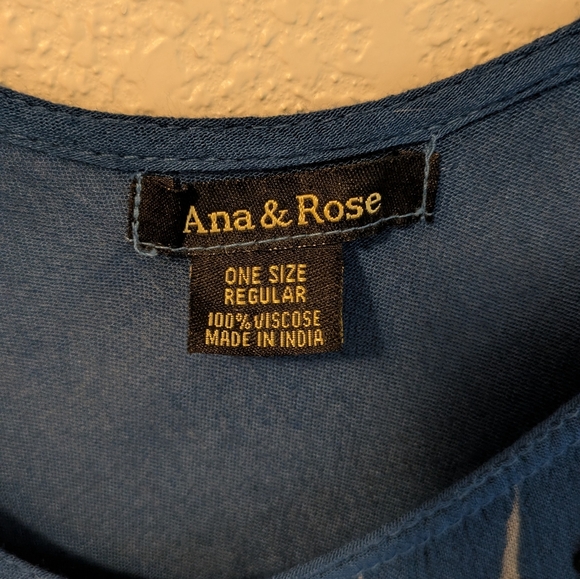 One Size Blue Coverup with Embellishments - Picture 4 of 4